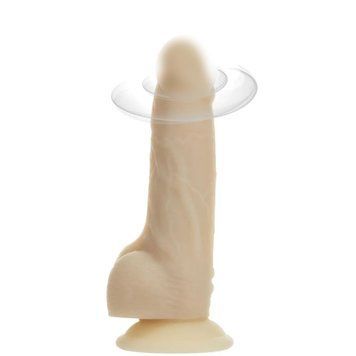 Фалоїмітатор ADDICTION &mdash; Naked &mdash; 7" Rotating & Vibrating Dildo with Remote &mdash; Vanilla 1629441774 фото