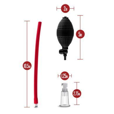 Вакуумная помпа для клитора Blush Temptasia &ndash; Beginner's Clitoral Pumping System, механическая, груша 2037916934 фото