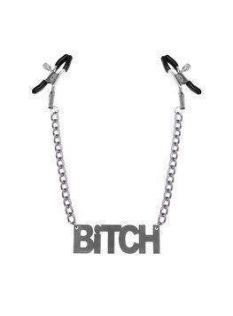 Зажимы для сосков Bitch, Feral Feelings - Nipple clamps Bitch, серебро/черный 1263384288 фото