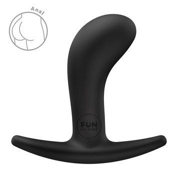 Анальная пробка Fun Factory BOOTIE S Black, диаметр 2,8 см, тонкий ограничитель 2997044625 фото