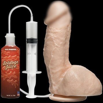 Кончающий фалоімітатор Doc Johnson The Amazing Squirting Realistic Cock, ПВХ, діаметр 5,1 см Feromon 1259135728 фото