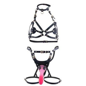 Сбруя со страпоном LOCKINK SEVANDA Queen Sheba Set with Pink Dildo 2787647679 фото