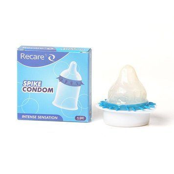 Насадка на член Recare Spike Condom Blue (презерватив с шипами) 2926178333 фото