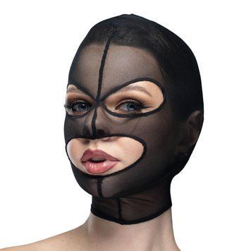 Маска сетка с открытым ртом и глазами Feral Feelings - Mask Black 2077728599 фото