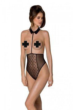 Жіноче еротичне Боді TRISHA BODY Бежевий S/M Passion (SO9742) 2150362090 фото