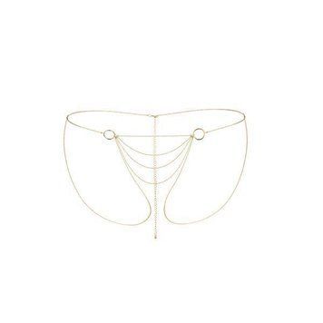 Ланцюжок трусики Bijoux Indiscrets Magnifique Bikini Chain - Gold, прикраса на тіло Feromon 1259123311 фото