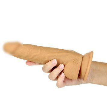 Фаллоимитатор ADDICTION Dual Density Silicone Dildo Caramel 8&Prime;, присоска, диаметр 4,3 см, вибропуля 1900119543 фото