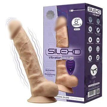 Фалоїмітатор з вібрацією SilexD Vetus Vibro Flesh (MODEL 1 size 8in) + LRS 1886840977 фото