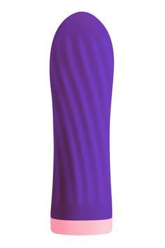 Вібропуля S Pleasures Bullets Twist&Shout Purple, фіолетова, ребриста поверхня, 10 режимів 2580332910 фото
