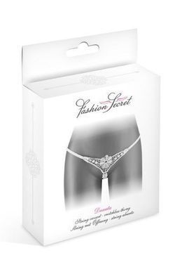Трусики-стрінги з доступом Fashion Secret DANUTA White Feromon 1259133924 фото