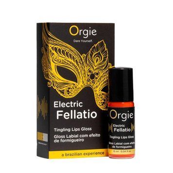 Блеск для губ с эффектом вибрации Orgie Electric Fellatio Lips Gloss, 10 мл, вкус фруктового ассорти (SX1548) 2495881609 фото