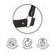 Наручники Bijoux Indiscrets MAZE - Wide Cuffs Black 1571358005 фото 3