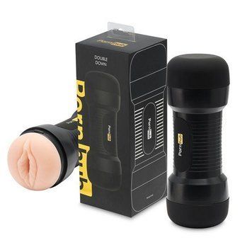 Мастурбатор двосторонній Pornhub Double Down, вагіна/попка Feromon 1306932684 фото