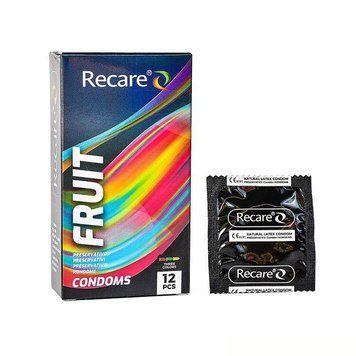 Презервативы Holographic Recare Color Fruit Flavour Condoms 12 шт, ароматы: мята, банан, клубника 2926178322 фото