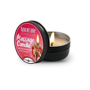Масажна свічка "Полуниця в шампанському" Amoreane Sparkling Strawberry (30 мл) ( SO4477 ) Feromon 1371686645 фото