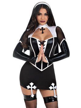 Костюм монашки Leg Avenue Holy Hottie Dress M 2769965206 фото