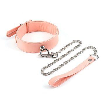 Ошейник с поводком Liebe Seele Dark Candy Pink Collar with Leash 2504455196 фото