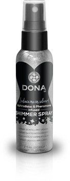 (SALE) Спрей для тела с серебристыми блестками DONA Shimmer Spray Silver (60 мл) Feromon 1259136356 фото