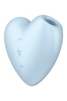 Вакуумний стимулятор Satisfyer Cutie Heart Blue Feromon 1660968617 фото