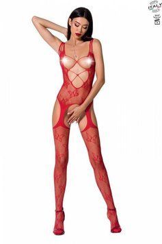 Відвертий бодістокінг із глибоким декольте Passion BS075 One size Червоний ( SO4151 ) Feromon 1351495915 фото