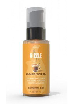 Зігріваючий масажний гель Sensuva Sizzle Lips Butter Rum (59 мл) без цукру їстівний (SO9826) 2199583718 фото