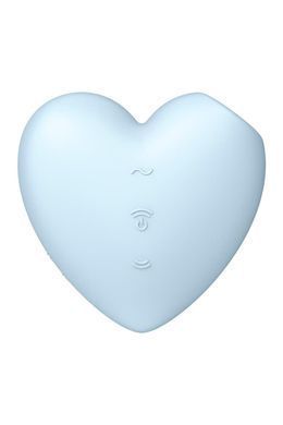 Вакуумний стимулятор Satisfyer Cutie Heart Blue Feromon 1660968617 фото