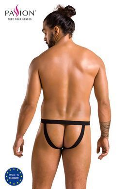 Мужские слипы на шнуровке Passion 044 SLIP BEN S/M Black, экокожа, люверсы 1800066785 фото