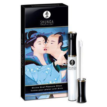Стимулирующий блеск для губ Shunga LIPGLOSS - Coconut Water (10 мл), эффект покалывания, холод-тепло 1259123775 фото