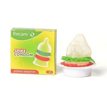 Насадка на член Recare Spike Condom Green (презерватив с рядами шипов) 2926178324 фото