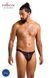 Мужские слипы на шнуровке Passion 044 SLIP BEN S/M Black, экокожа, люверсы 1800066785 фото 5