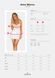 (SALE) Сорочка Obsessive Amor Blanco underwire chemise & thong white S/M 2425404925 фото 5