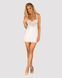 (SALE) Сорочка Obsessive Amor Blanco underwire chemise & thong white S/M 2425404925 фото 1