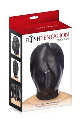 Капюшон для БДСМ Fetish Tentation Closed BDSM hood in leatherette 1415315032 фото