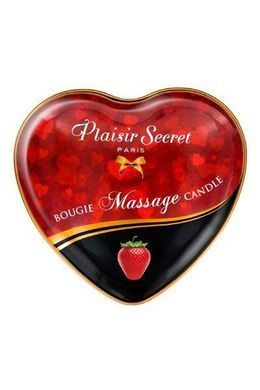 Масажна свічка серце Plaisirs Secrets Strawberry (35 мл) ( SO1867 ) Feromon 1259133463 фото