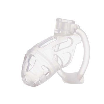 Клетка для пениса LOCKINK SEVANDA Plastic Penis Chastity Cage, прозрачная, 3 кольца разных размеров 2376730518 фото
