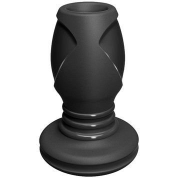 Анальный туннель Doc Johnson Platinum Premium Silicone &mdash; The Stretch &mdash; Medium &mdash; Black 1458048763 фото