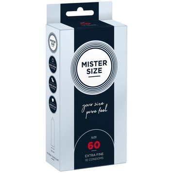 Презервативы Mister Size - pure feel - 60 (10 condoms), толщина 0,05 мм 1861338881 фото
