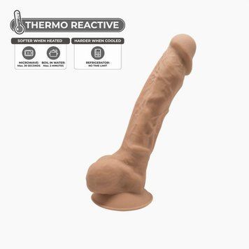 Фалоімітатор SilexD Johnny Caramel (MODEL 1 size 7in), двошаровий, силікон+Silexpan, діаметр 3,8см Feromon 1276805794 фото