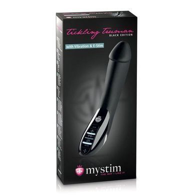 Вибратор с электростимуляцией Mystim Tickling Truman eStim Black, миостимулятор 1259126834 фото
