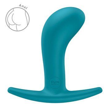 Анальная пробка Fun Factory BOOTIE M Aquamarine, диаметр 3,3 см, тонкий ограничитель 2997044618 фото