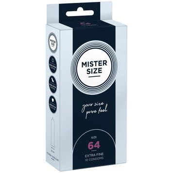 Презервативы Mister Size - pure feel - 64 (10 condoms), толщина 0,05 мм 1861338882 фото