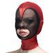 Маска сердце сетка с открытым ртом Feral Feelings - Hearts Mask Red/Black 2095561485 фото 1