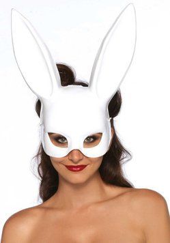 Маска кролика Leg Avenue Masquerade Rabbit Mask White, длинные ушки, на резинке 1859546667 фото
