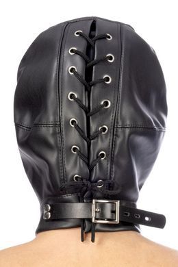 Капюшон для БДСМ со съемной маской Fetish Tentation BDSM hood in leatherette with removable mask 1415315034 фото