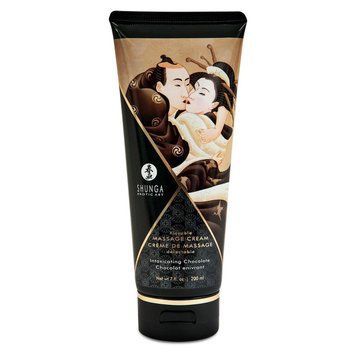 Съедобный массажный крем Shunga Kissable Massage Cream - Intoxicating Chocolate (200 мл) 1259137209 фото