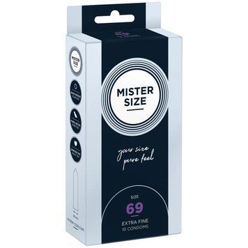 Презервативы Mister Size - pure feel - 69 (10 condoms), толщина 0,05 мм 1861338883 фото