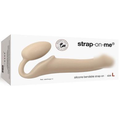 Безремневий страпон Strap-On-Me Flesh XL, повністю регульований, діаметр 4,5см Feromon 1259127287 фото