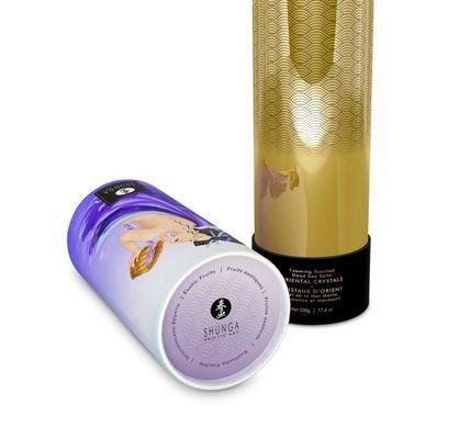 Пенящаяся соль для ванны Shunga Dead Sea salt Oriental Crystals &mdash; Exotic Fruits (500 г) 1714271265 фото