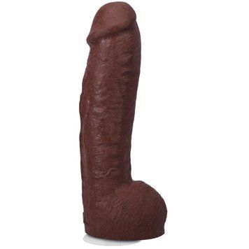 Фаллоимитатор Doc Johnson The Realistic Cock ULTRASKYN - 12 Inch Hung with Balls Chocolate 3109556286 фото