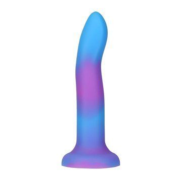 Фаллоімітатор ADDICTION, що світиться в темряві &mdash; 8" Glow in the Dark Dildo &mdash; Blue Purple 1708504276 фото